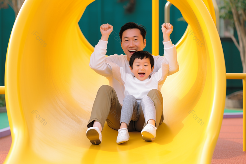 夏季父子户外进行温馨嬉戏的亲子游戏场景,高清,摄影图,摄影图片,图片大全,摄影图免费下载